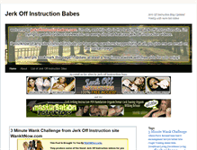 Tablet Screenshot of jerkoffinstructionbabes.com